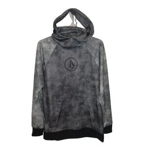 Volcom Hydro Riding Hoodie Acid Black Men sz L Snowboard, Ski, Skateboard Hoodie